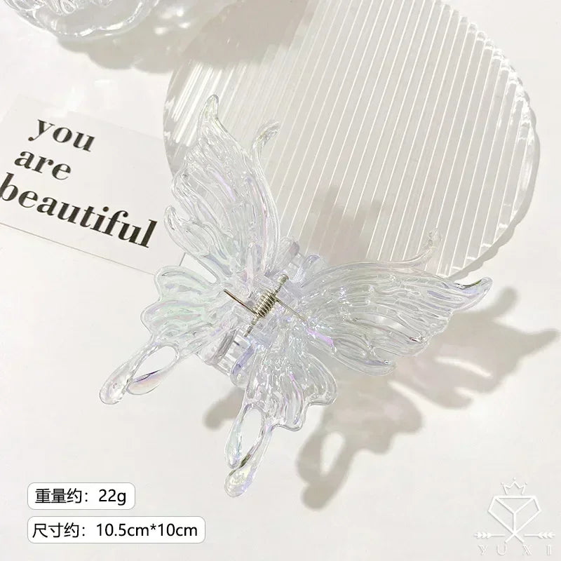Large Butterfly Hair Claws for Women Girls Temperament Hair Clips Colorful Geometric Hairpins Barrettes Hair Accessories Fashion