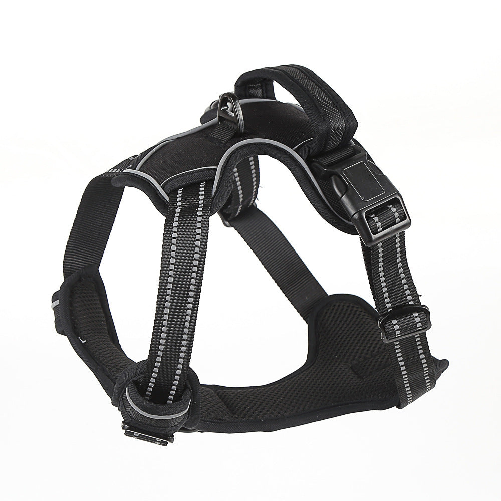 PawSecure™ No-Pull Reflective Harness – Breathable Comfort & Total Control
