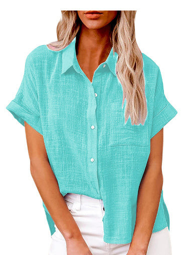 LuxeLinen™ Comfort Shirt – Breathable Cotton-Linen Style with Pocket