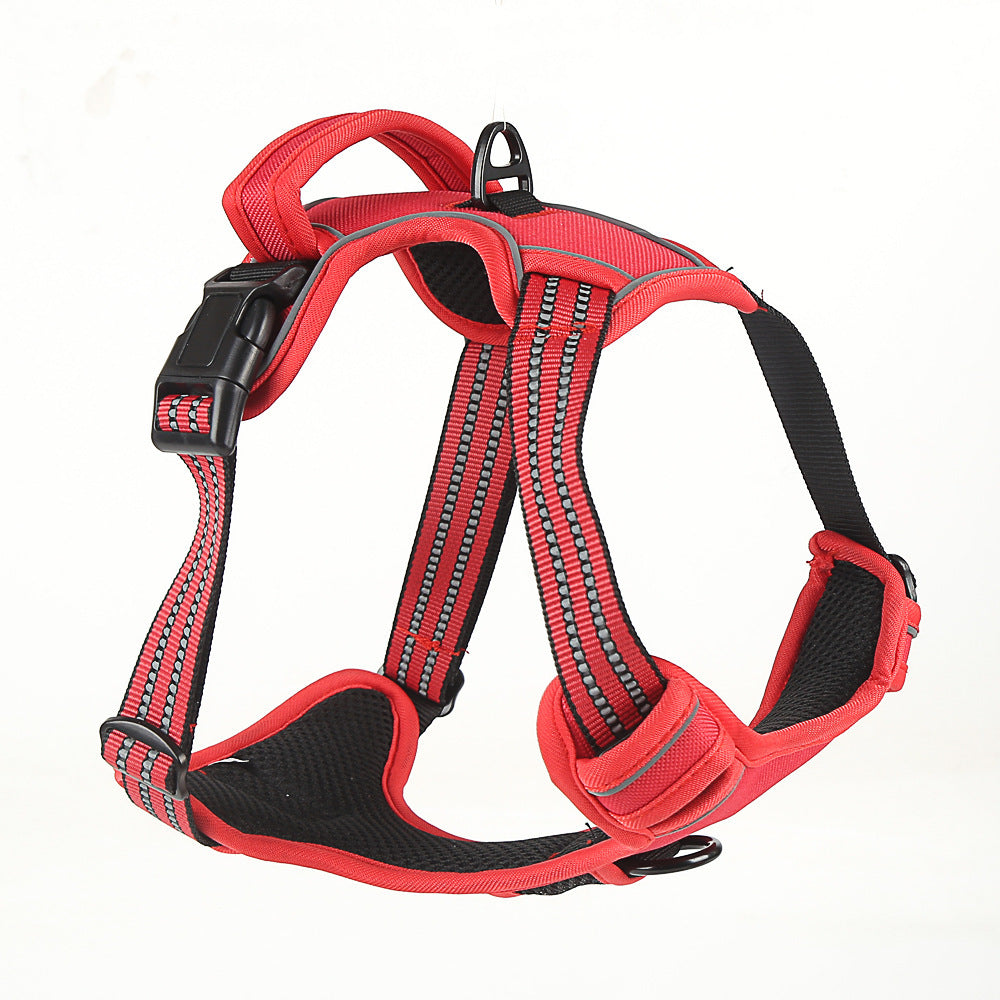 PawSecure™ No-Pull Reflective Harness – Breathable Comfort & Total Control
