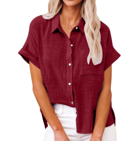 LuxeLinen™ Comfort Shirt – Breathable Cotton-Linen Style with Pocket