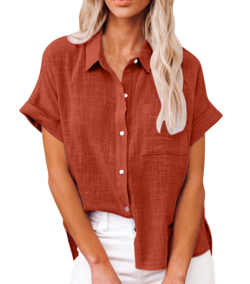 LuxeLinen™ Comfort Shirt – Breathable Cotton-Linen Style with Pocket