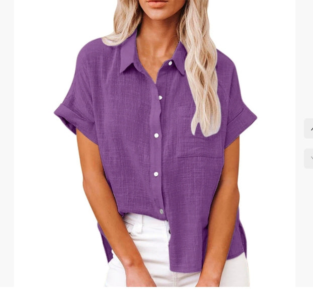 LuxeLinen™ Comfort Shirt – Breathable Cotton-Linen Style with Pocket